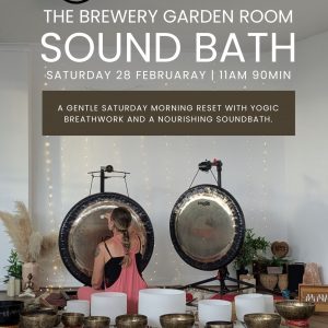 Sound Bath at The Brewery Garden Room